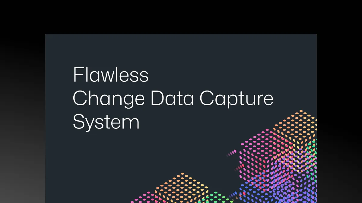 Building a Transaction-Free, Flawless CDC (Change Data Capture) System